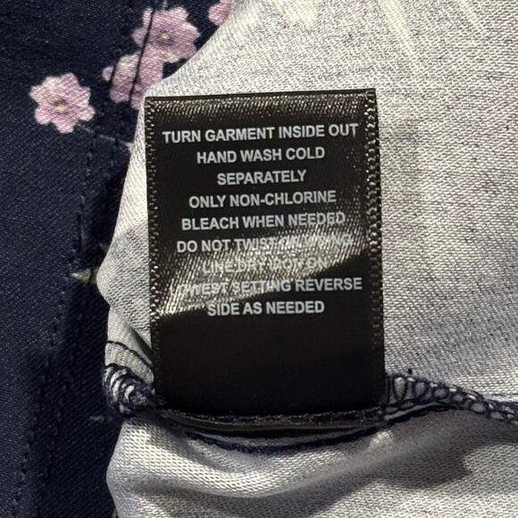 NWT Trixxi Dress Floral Mini Cottage Coquette Puff Sleeve Romantic Blue Medium - Picture 5 of 7